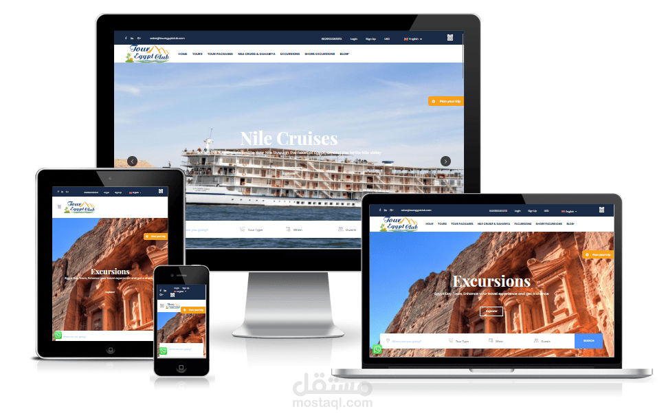 Tour Egypt Club Online Booking & Payment Travel Portal