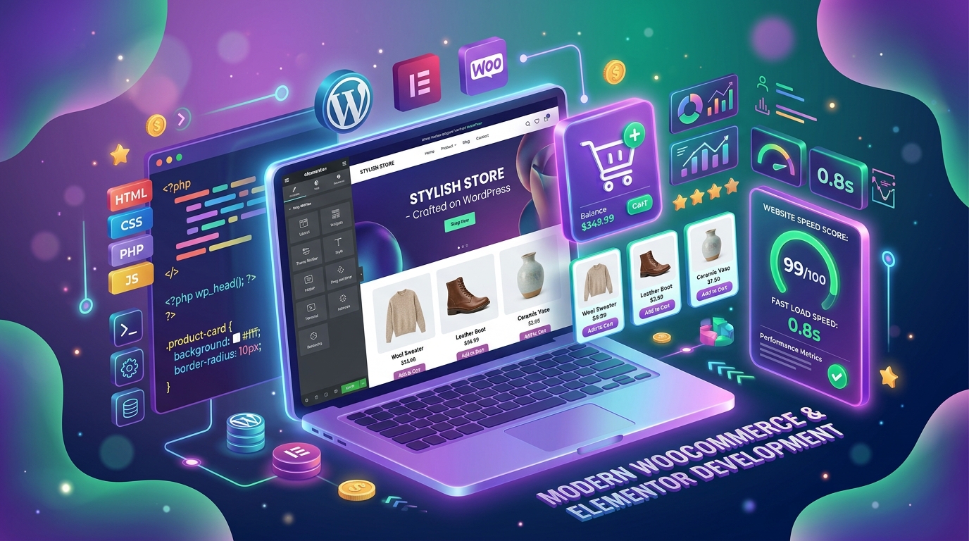 تصميم وتطوير مواقع ووردبريس واليمنتور وووكومرس احترافية MTM4WEB